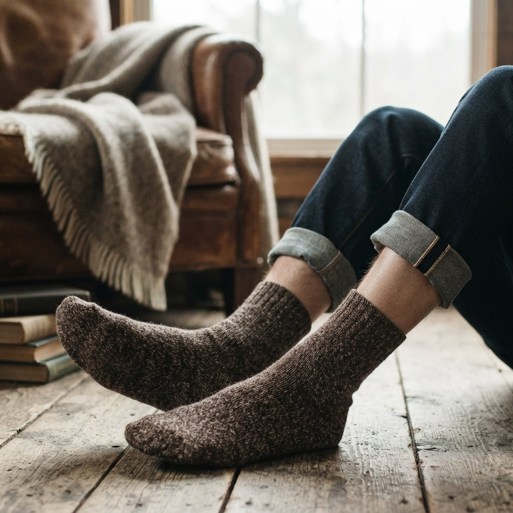 Bonnie | Women's Cozy Fleece-Lined Thick Knit Winter Crew Sock