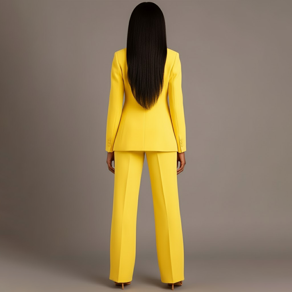 Ella | Women's Tailored Two-Piece Wide Leg Formal Suit Set