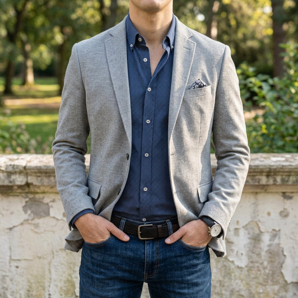 Dane | Men's Slim Fit Notch Lapel Single-Breasted Two-Button Blazer