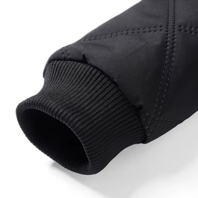 Boreas | Men's Diamond Quilted Fleece-Lined Stand Collar Winter Jacket
