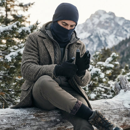 Brigid | Women's Fleece Balaclava Touchscreen Winter Gloves and Socks Set