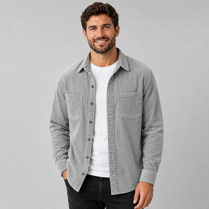 Benedict | Men's Corduroy Button Down Collar Shacket