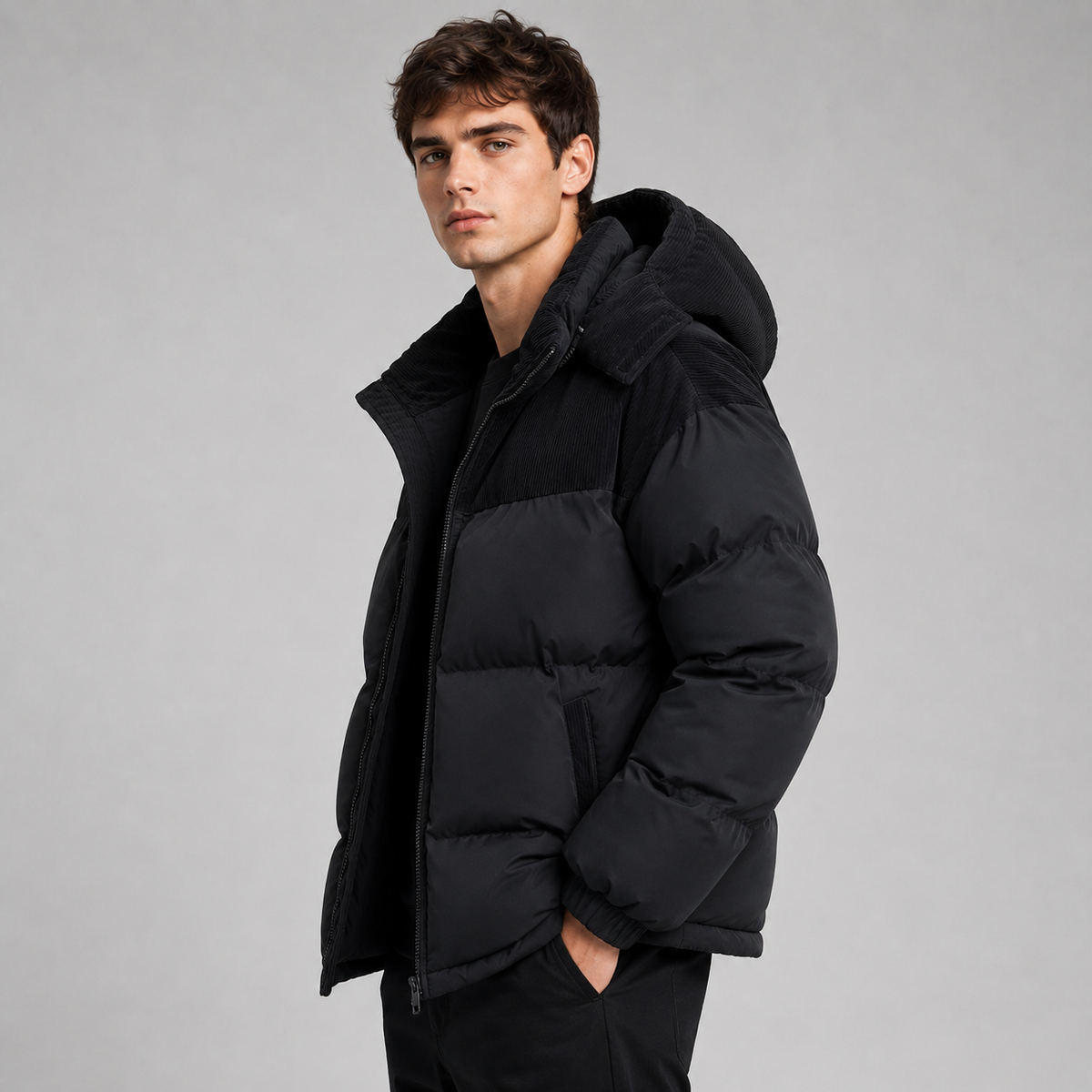 Chandler | Men's Oversized Winter Hooded Puffer Jacket