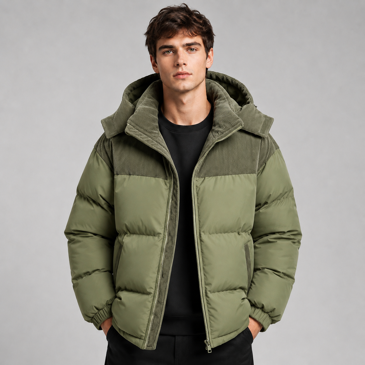 Chandler | Men's Oversized Winter Hooded Puffer Jacket