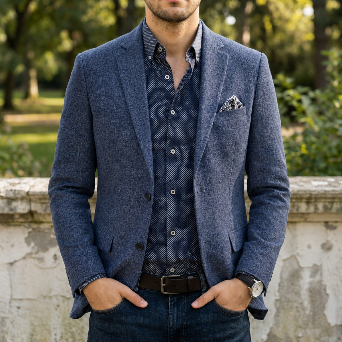 Dane | Men's Slim Fit Notch Lapel Single-Breasted Two-Button Blazer
