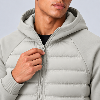 Carrick | Men's Quilted Hooded Puffer Hybrid Winter Jacket