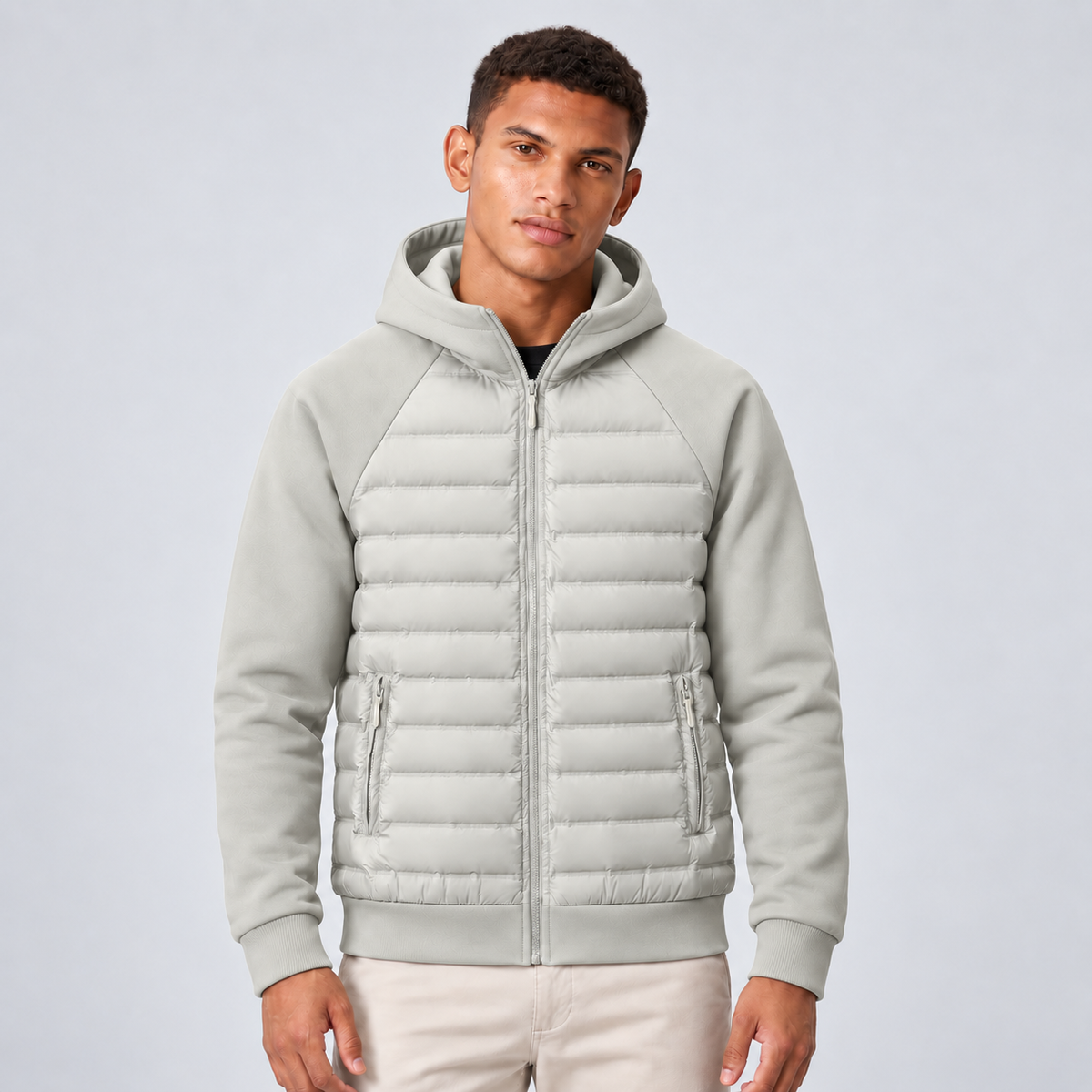 Carrick | Men's Quilted Hooded Puffer Hybrid Winter Jacket