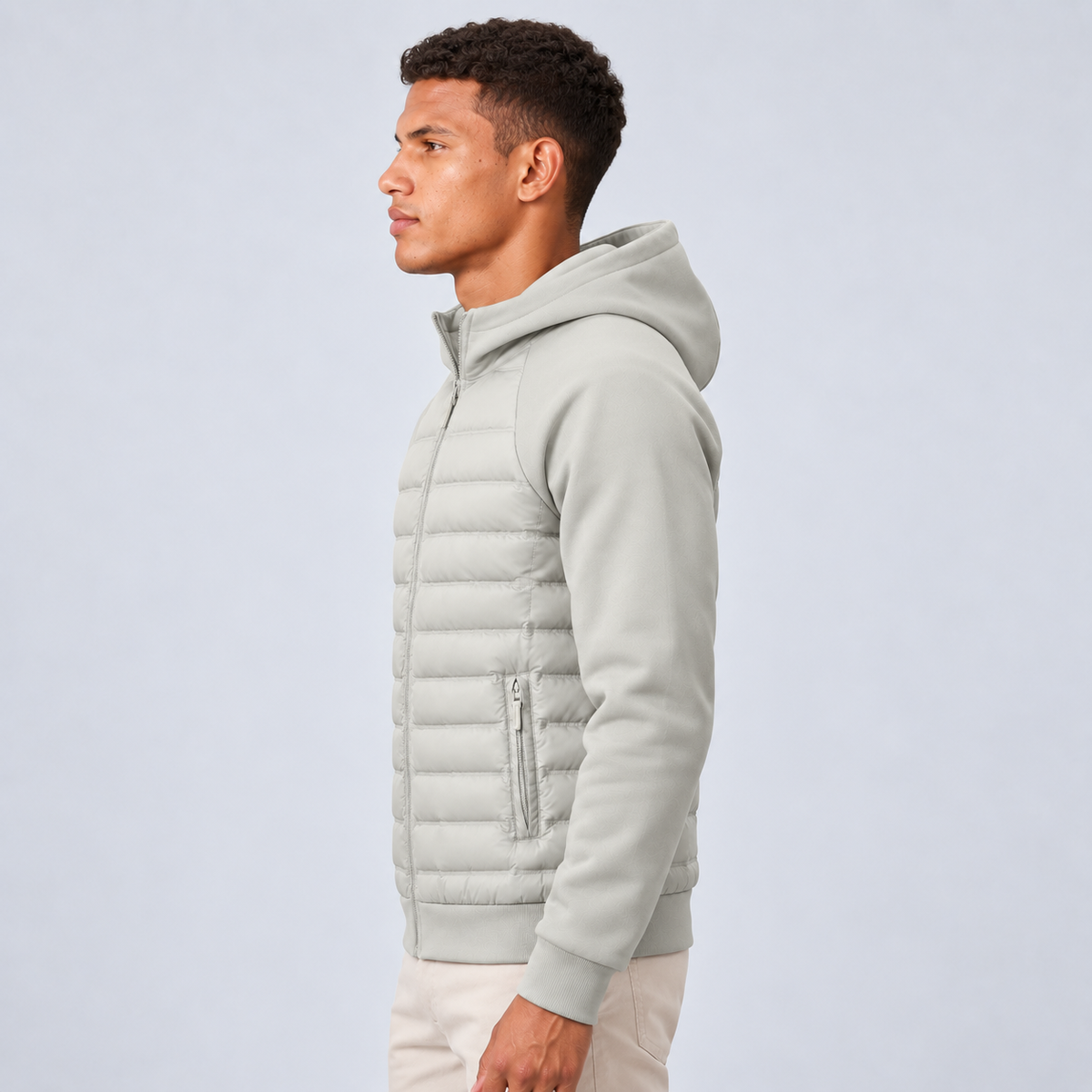 Carrick | Men's Quilted Hooded Puffer Hybrid Winter Jacket