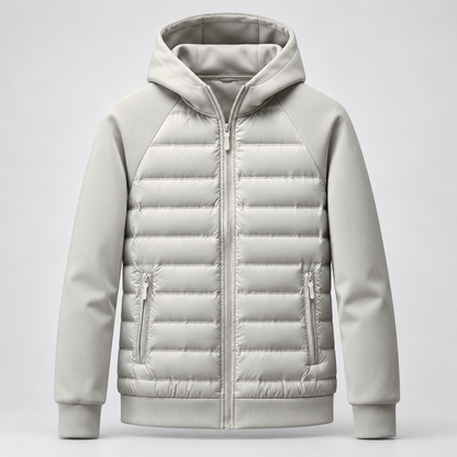 Carrick | Men's Quilted Hooded Puffer Hybrid Winter Jacket