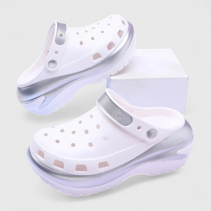 Bellisse | Women's Perforated Slip-On Platform Clog