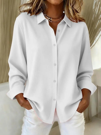 Paloma | Women's Oversized Collared Button Up Long Sleeve Shirt