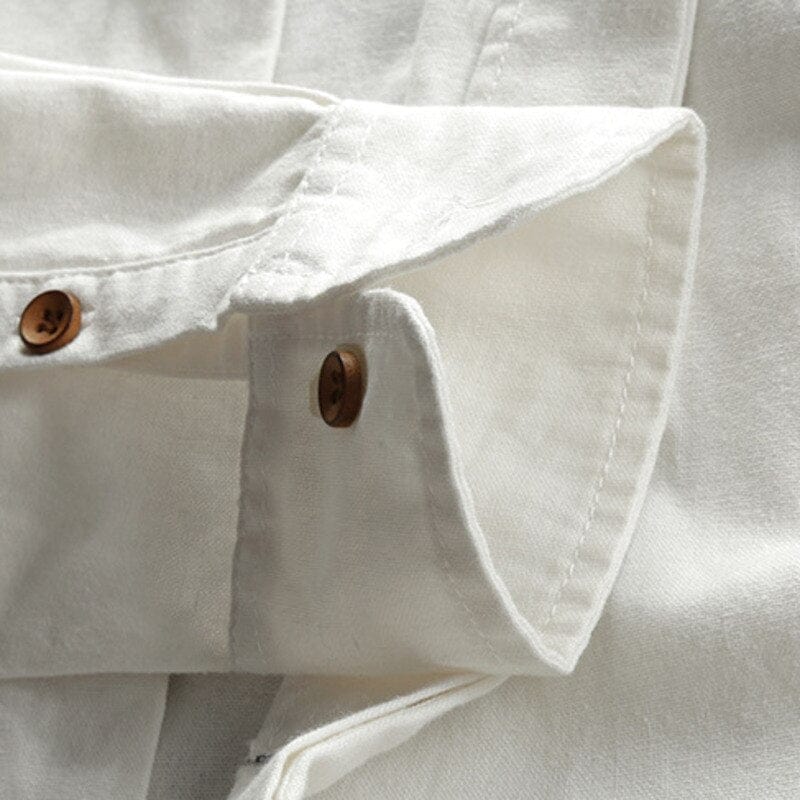Callum | Men's Stand Collar Button Up Long Sleeve Shirt