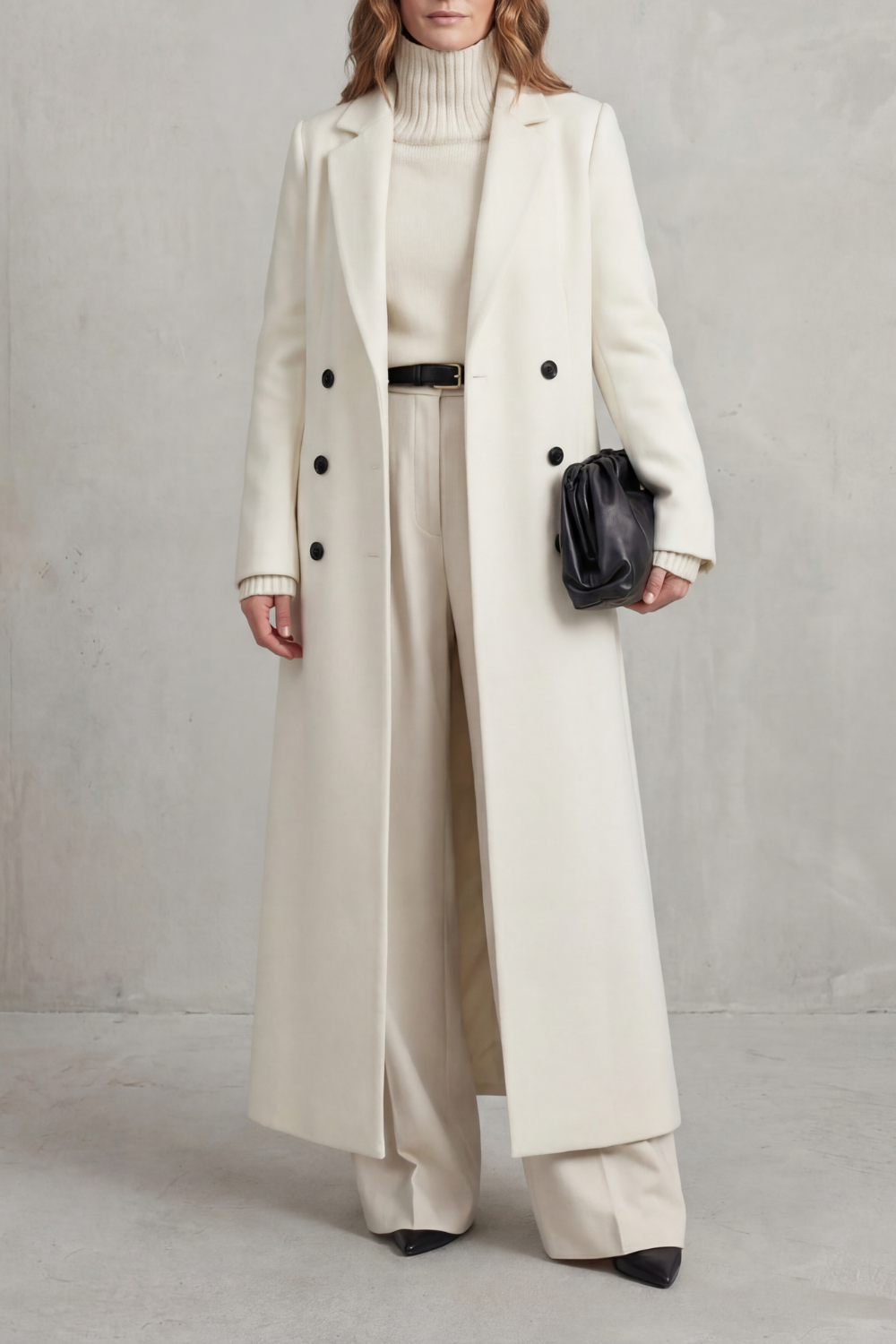 Estella | Women's Double Breasted Tailored Maxi Long Coat