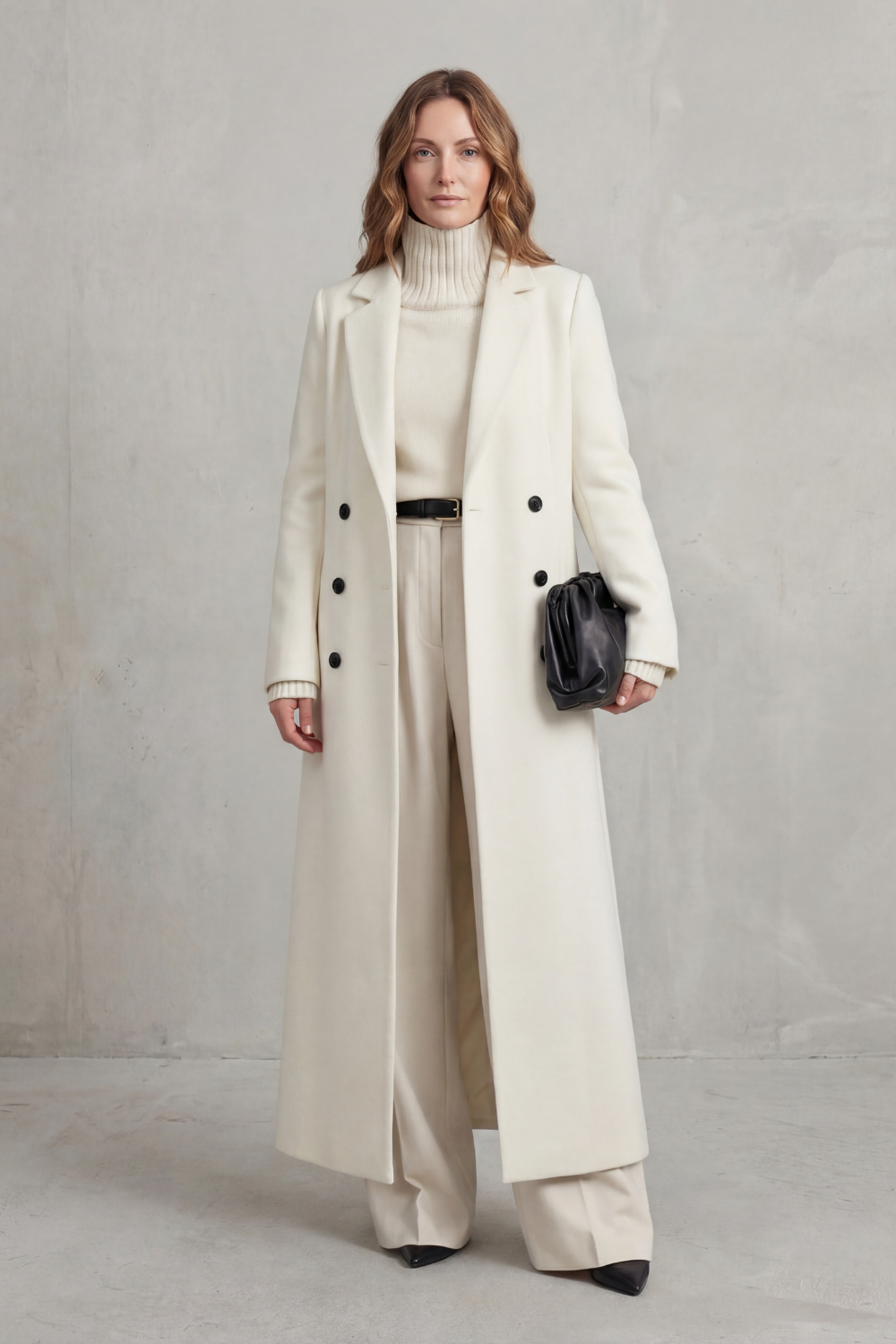 Estella | Women's Double Breasted Tailored Maxi Long Coat