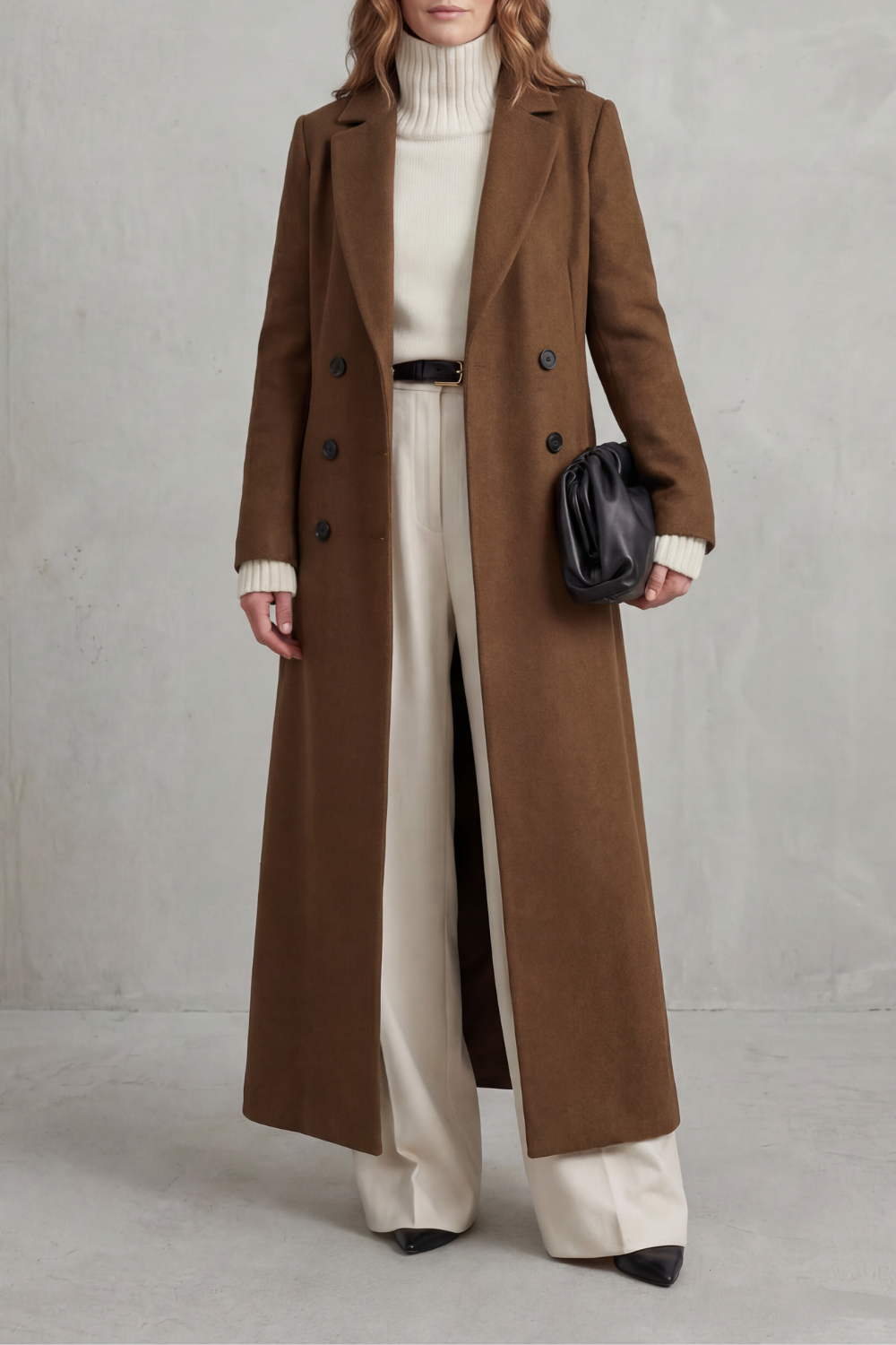 Estella | Women's Double Breasted Tailored Maxi Long Coat