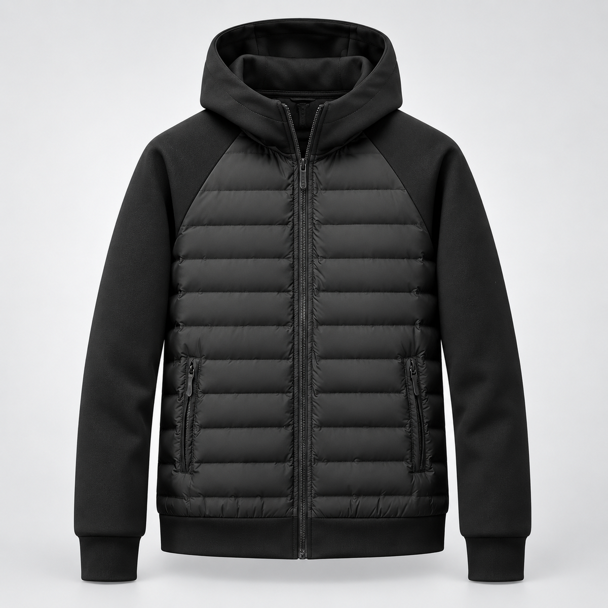 Carrick | Men's Quilted Hooded Puffer Hybrid Winter Jacket