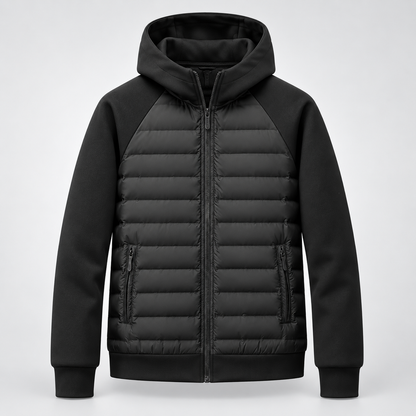 Carrick | Men's Quilted Hooded Puffer Hybrid Winter Jacket