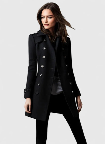Eileen | Women's Tailored Double-Breasted Wool Winter Coat