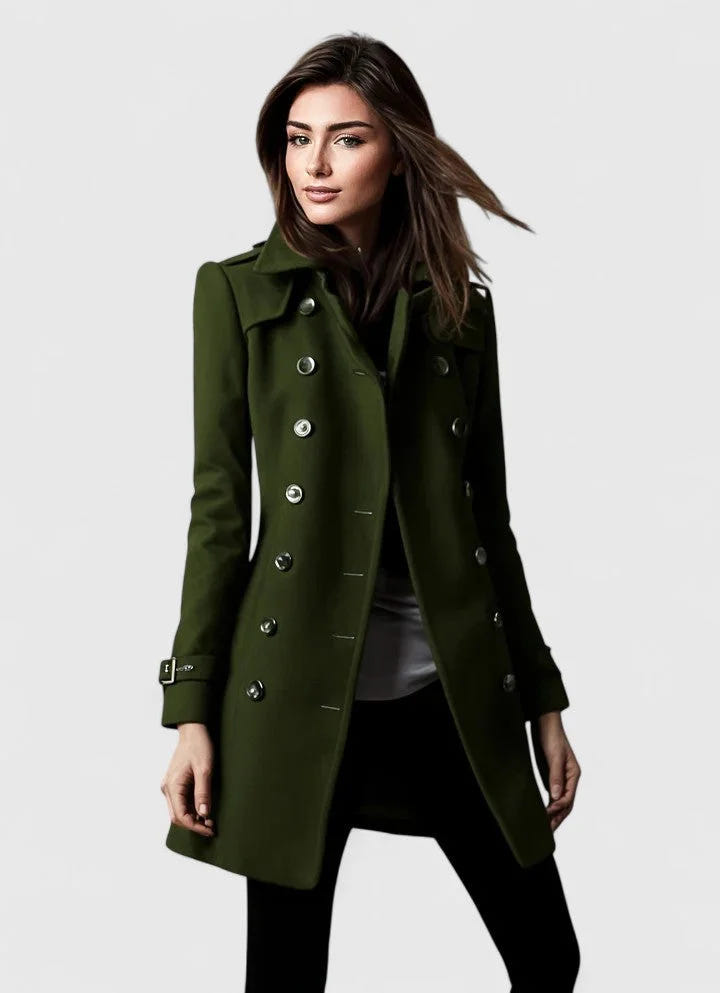 Eileen | Women's Tailored Double-Breasted Wool Winter Coat