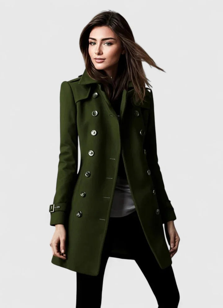 Eileen | Women's Tailored Double-Breasted Wool Winter Coat