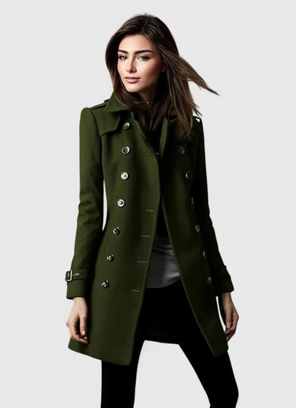 Eileen | Women's Tailored Double-Breasted Wool Winter Coat
