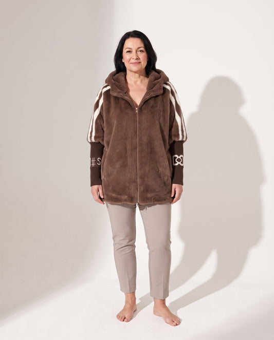 Erica | Women's Oversized Hooded Winter Faux Fur Coat