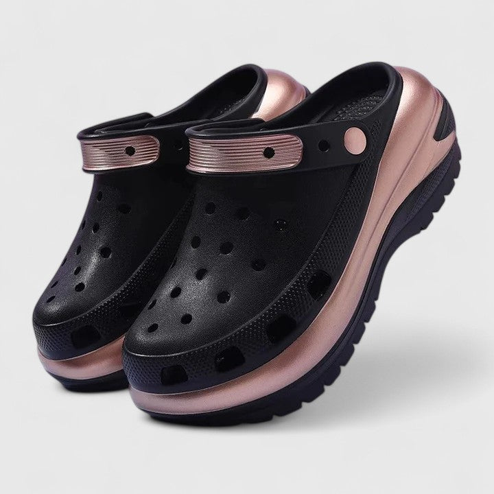 Bellisse | Women's Perforated Slip-On Platform Clog