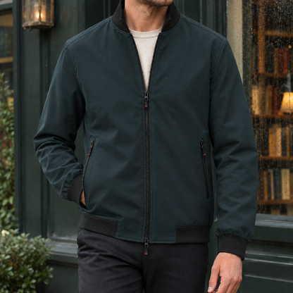 Booker | Men's Casual Stand Collar Zip-Up Bomber Jacket