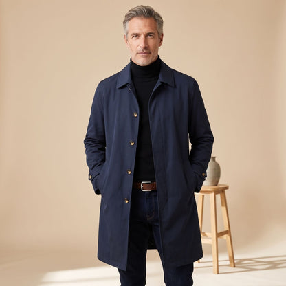 Devlin | Men's Classic Single-Breasted Water Resistant Trench Coat