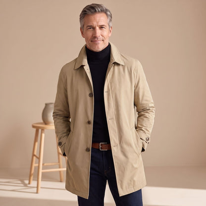 Devlin | Men's Classic Single-Breasted Water Resistant Trench Coat