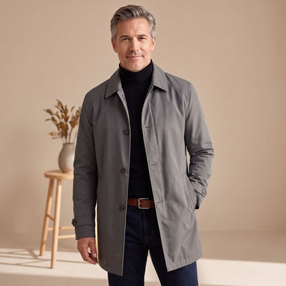 Devlin | Men's Classic Single-Breasted Water Resistant Trench Coat