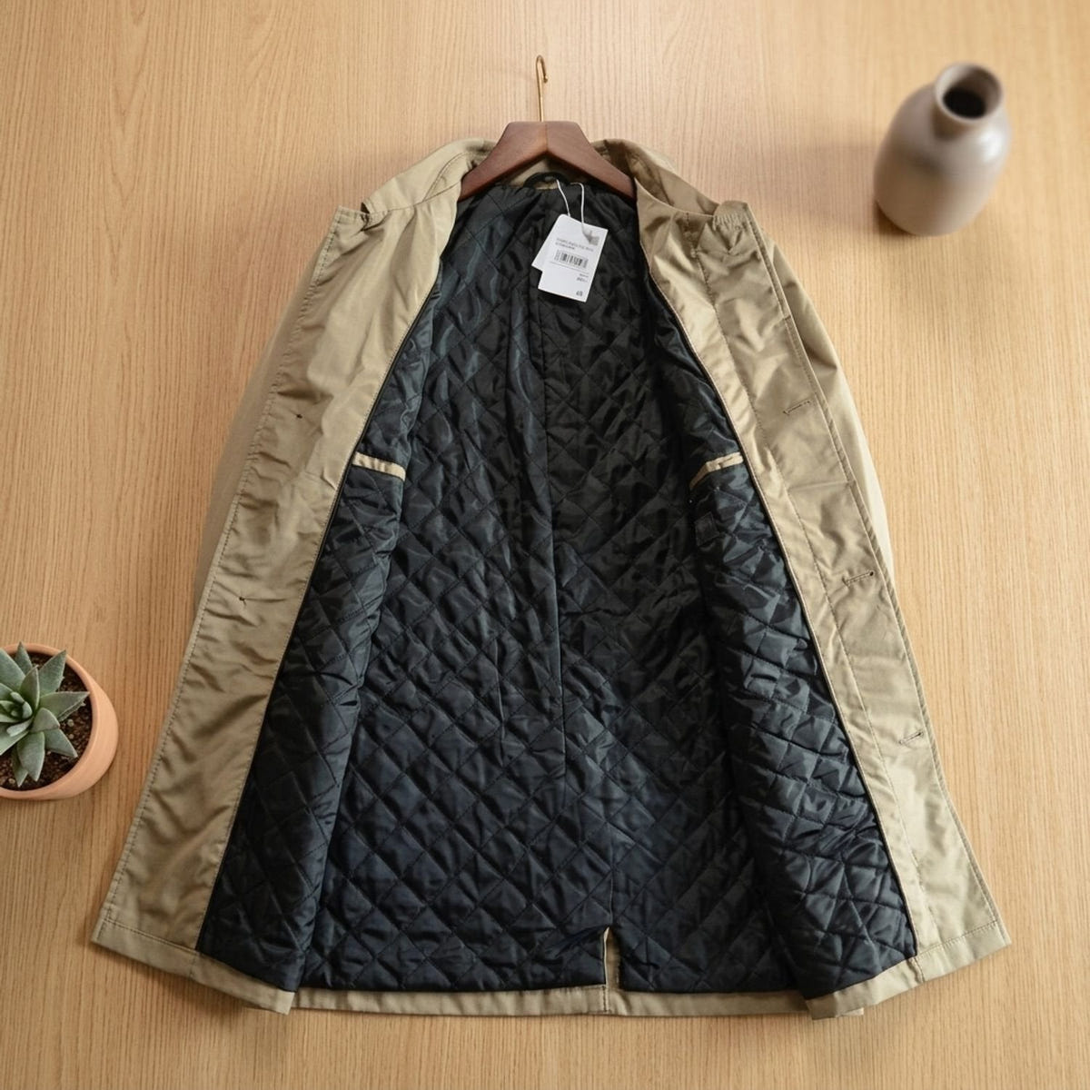 Devlin | Men's Classic Single-Breasted Water Resistant Trench Coat