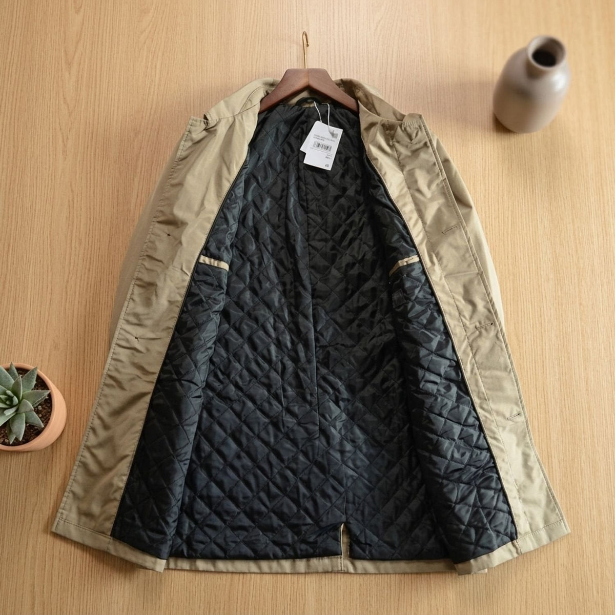 Devlin | Men's Classic Single-Breasted Water Resistant Trench Coat