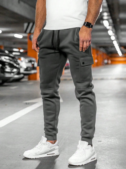 Denton | Men's Casual Streetwear Drawstring Cargo Jogger Pants