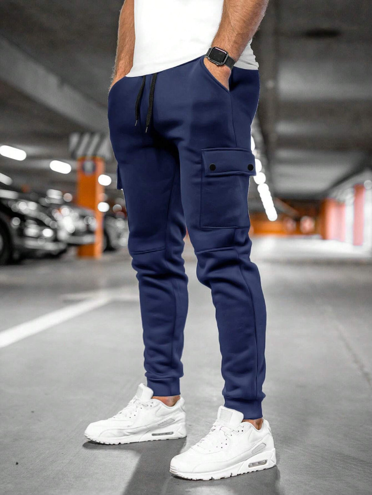 Denton | Men's Casual Streetwear Drawstring Cargo Jogger Pants