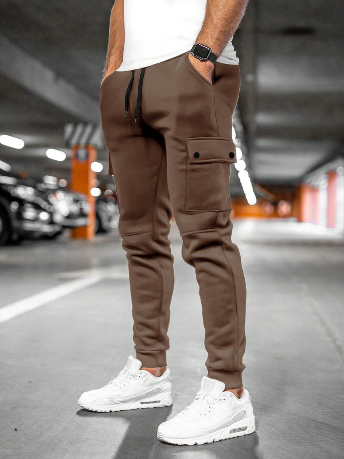 Denton | Men's Casual Streetwear Drawstring Cargo Jogger Pants