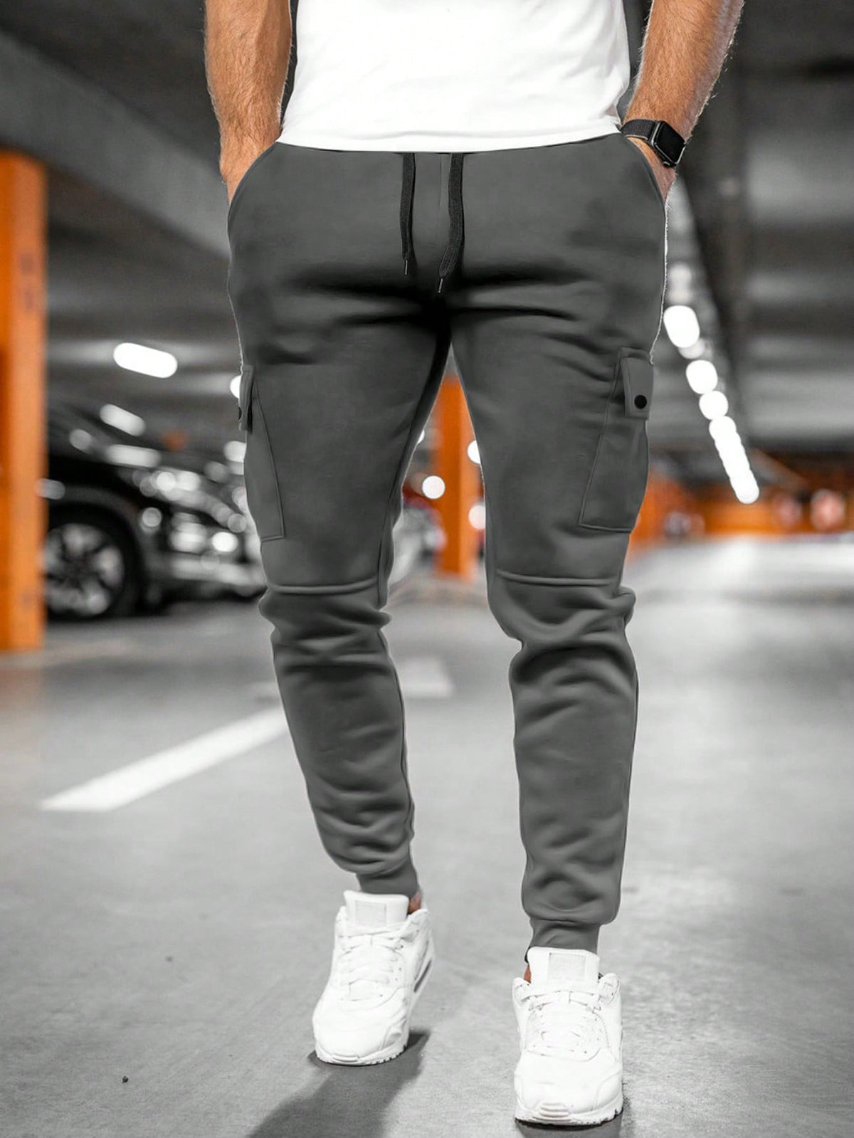 Denton | Men's Casual Streetwear Drawstring Cargo Jogger Pants