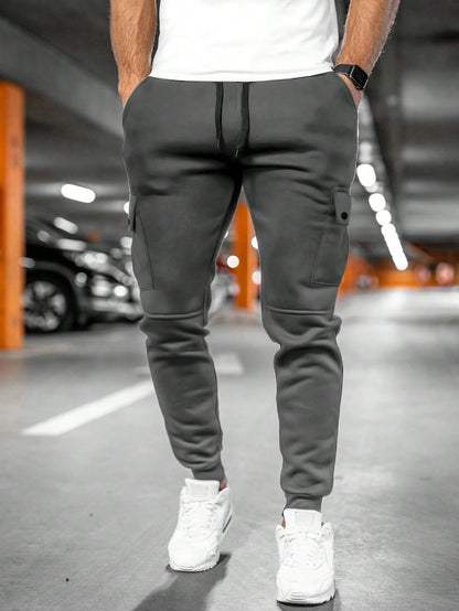 Denton | Men's Casual Streetwear Drawstring Cargo Jogger Pants