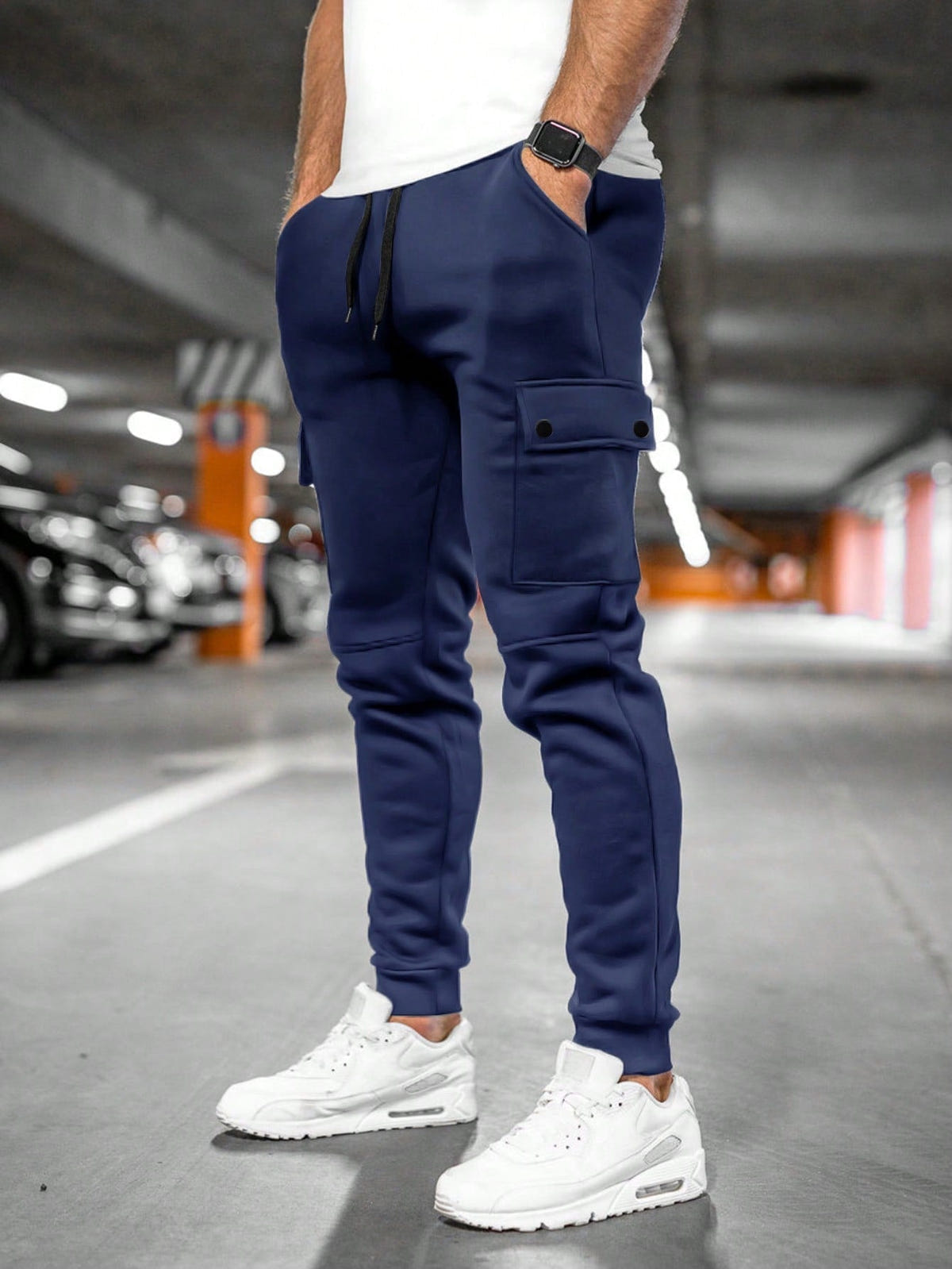 Denton | Men's Casual Streetwear Drawstring Cargo Jogger Pants