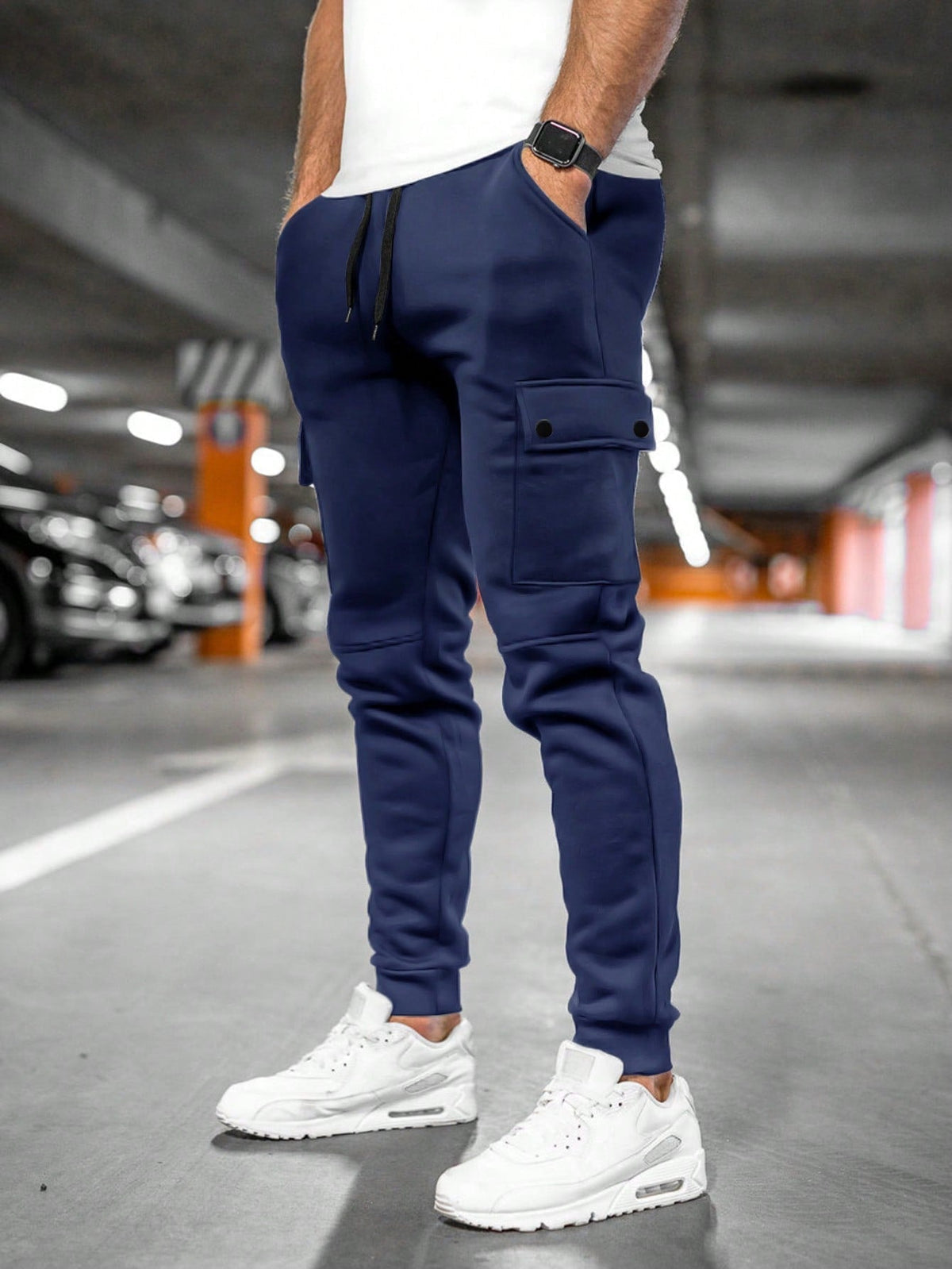 Denton | Men's Casual Streetwear Drawstring Cargo Jogger Pants
