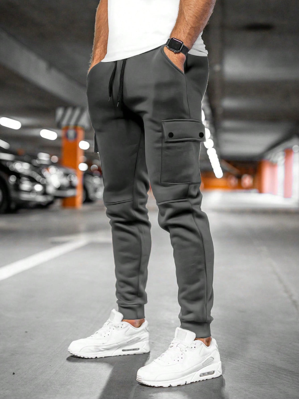 Denton | Men's Casual Streetwear Drawstring Cargo Jogger Pants