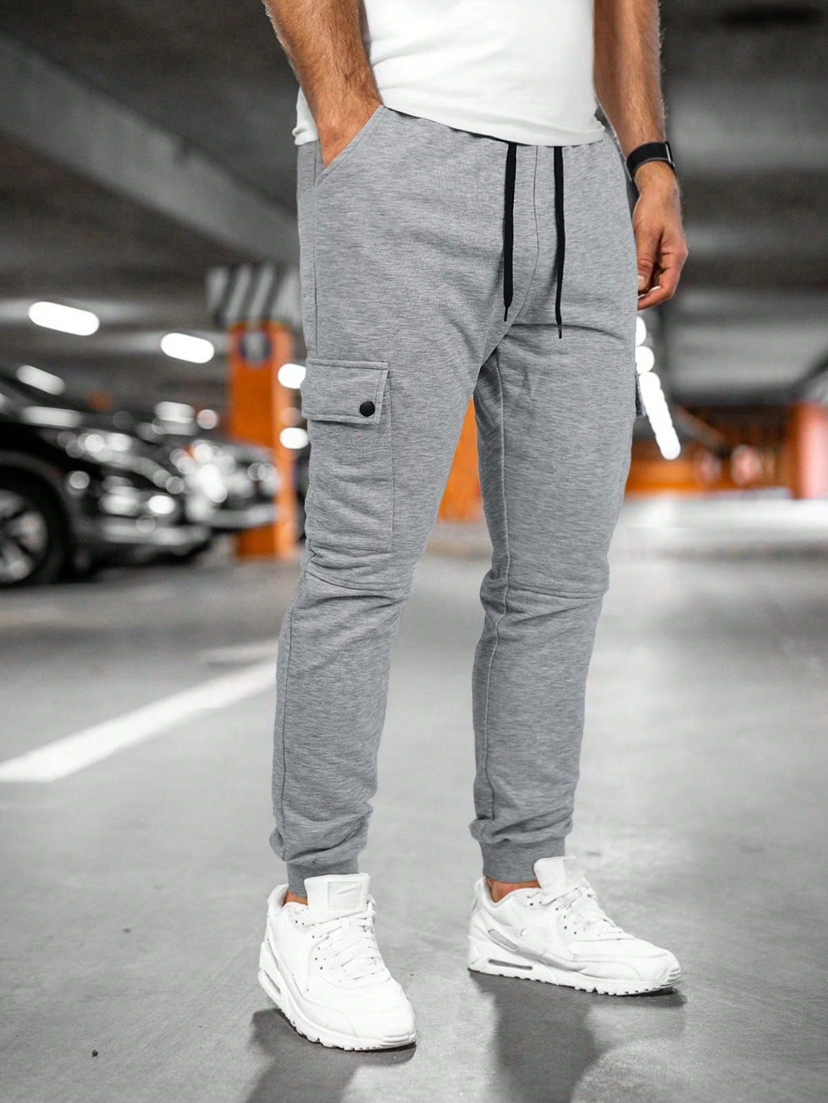 Denton | Men's Casual Streetwear Drawstring Cargo Jogger Pants