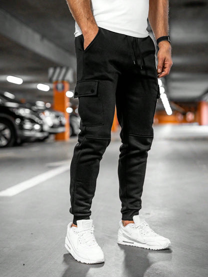 Denton | Men's Casual Streetwear Drawstring Cargo Jogger Pants