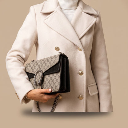 Chiara | Women's Double-Breasted Wool Blend Notch Lapel Winter Coat
