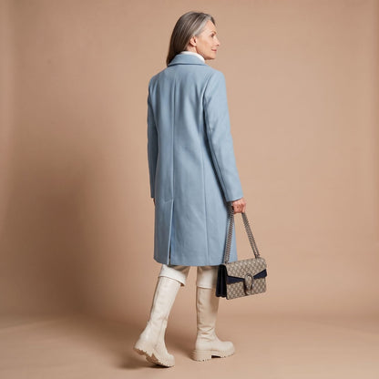 Chiara | Women's Double-Breasted Wool Blend Notch Lapel Winter Coat
