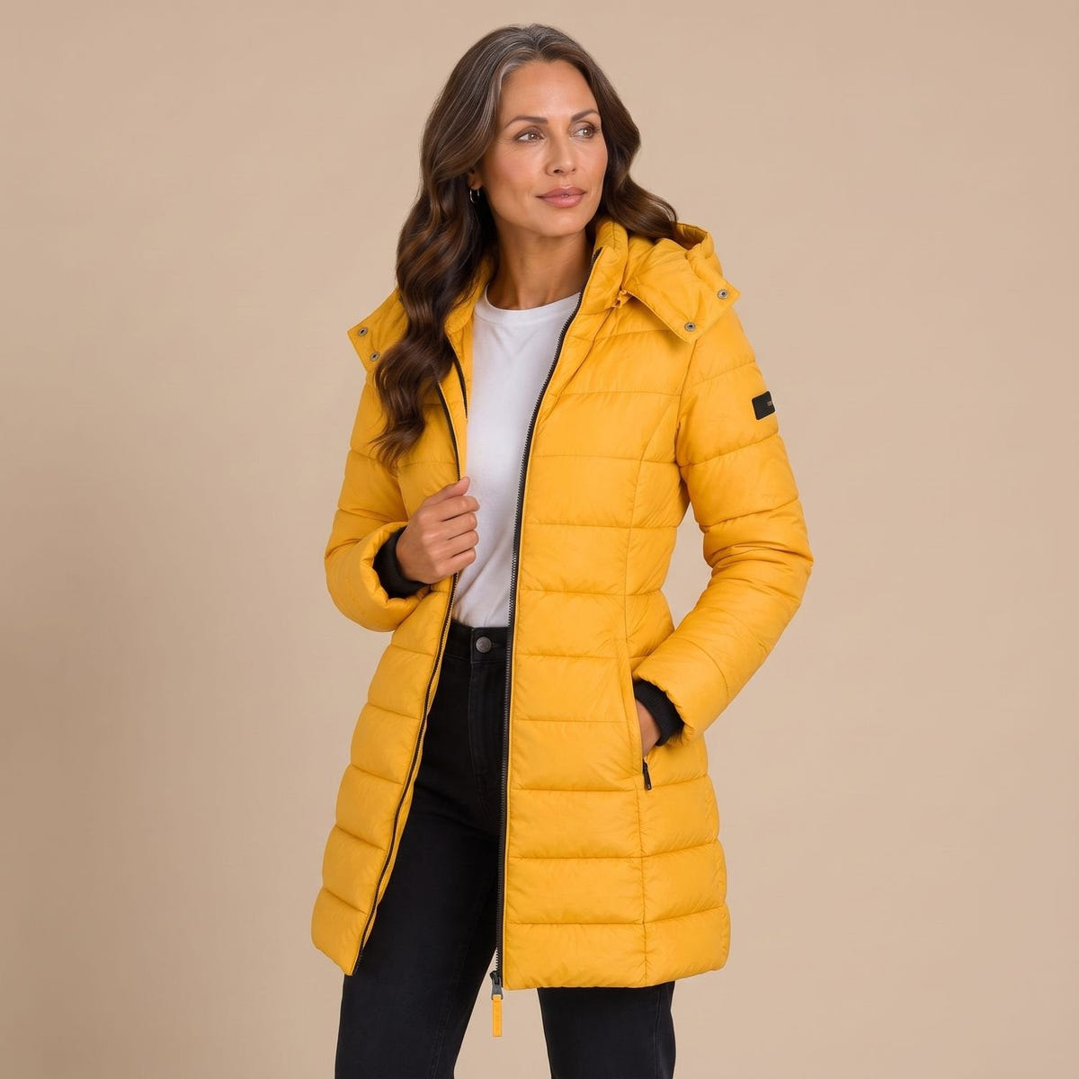 Carrie | Women's Hooded Winter Quilted Long Puffer Coat